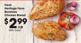 Kroger Fresh heritage farm boneless chicken breast offer