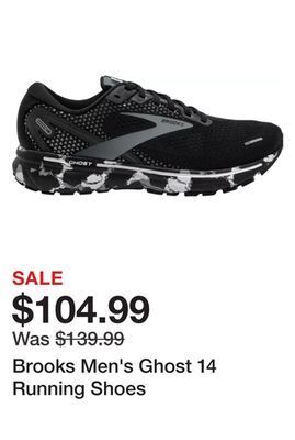 Dick's Sporting Goods Brooks men's ghost 14 running shoes offer