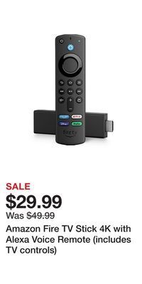 Kohl's Amazon fire tv stick 4k with alexa voice remote (includes tv controls) offer