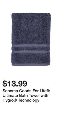 Kohl's Sonoma goods for life® ultimate bath towel with hygro® technology offer