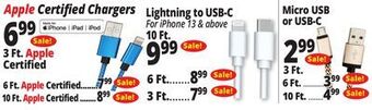 Ocean State Job Lot Apple certified chargers offer