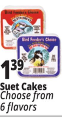 Ocean State Job Lot Suet cakes offer