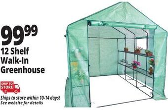 Ocean State Job Lot 12 shelf walk-in greenhouse offer