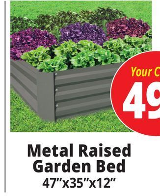 Ocean State Job Lot Metal raised garden bed offer