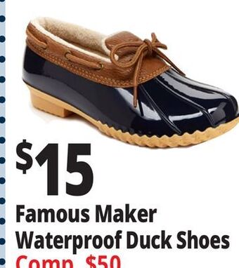 Ocean State Job Lot Famous maker waterproof duck shoes offer