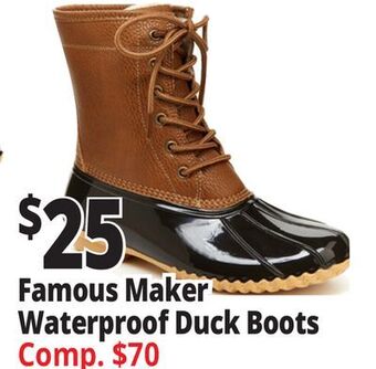Ocean State Job Lot Famous maker waterproof duck boots offer