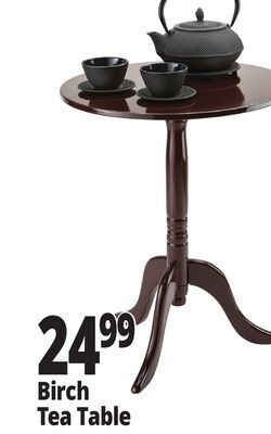 Ocean State Job Lot Birch tea table offer