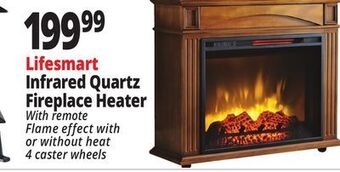 Ocean State Job Lot Lifesmart infrared quartz fireplace heater offer