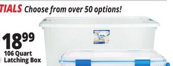 Ocean State Job Lot 106 quart latching box offer