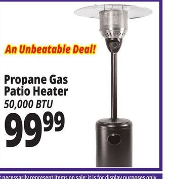 Ocean State Job Lot Propane gas patio heater offer