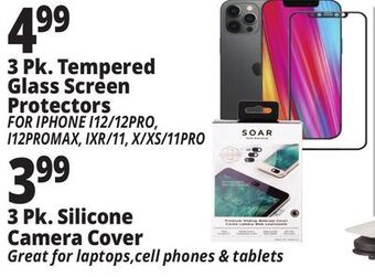 Ocean State Job Lot 3 pk. tempered glass screen protectors offer