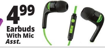 Ocean State Job Lot Earbuds with mic offer
