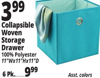 Ocean State Job Lot Collapsible woven storage drawer offer