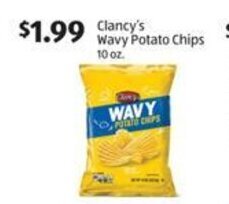 Aldi Clancy's Wavy Potato Chips 10 oz offer
