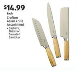Aldi Crofton Asian Knife Assortment offer