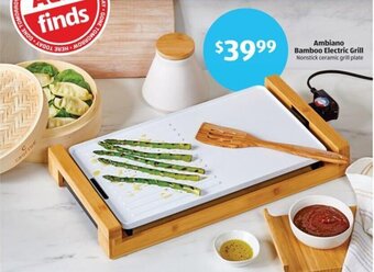 Aldi Ambiano Bamboo Electric Grill offer