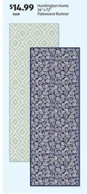 Aldi Huntington Home 26"x72" Flatweave Runner offer