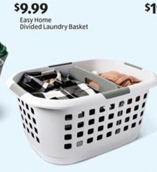 Aldi Easy Home Divided Laundry Basket offer