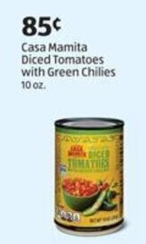 Aldi Casa Mamita Diced Tomatoes with Green Chilies 10 oz offer