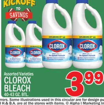 C Town Clorox bleach offer