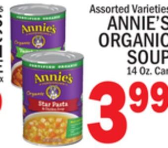 C Town Annie's organic soup offer