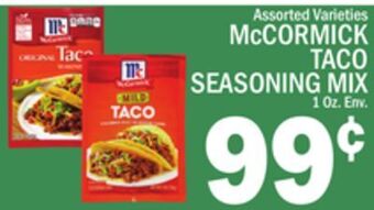 C Town Mccormick taco seasoning mix offer