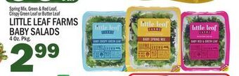 C Town Little leaf farms baby salads offer