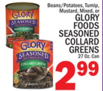 C Town Glory foods seasoned collard greens offer