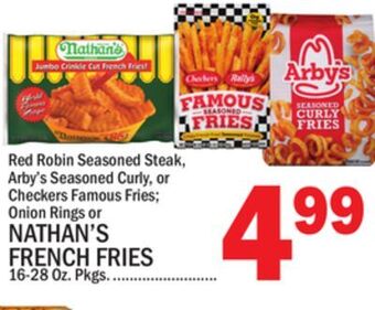 C Town Nathan's french fries offer