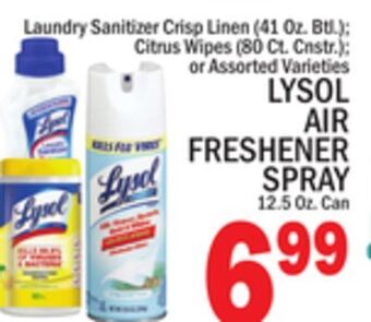 C Town Lysol air freshener spray 12.5 oz. can offer
