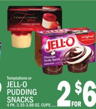 C Town Jell-o pudding snacks offer