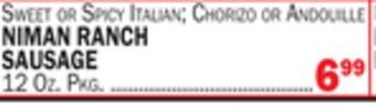 C Town Niman ranch sausage offer