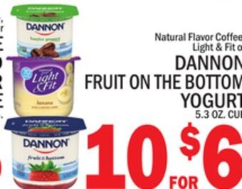 C Town Dannon fruit on the bottom yogurt offer