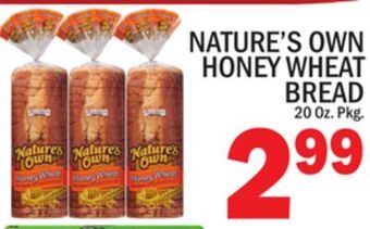 C Town Nature's own honey wheat bread offer