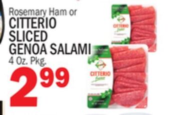 C Town Citterio sliced genoa salami offer