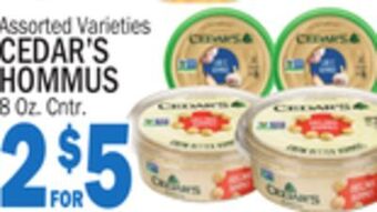 C Town Cedar's hommus offer