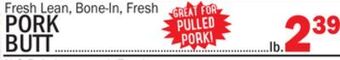 C Town Pork butt offer