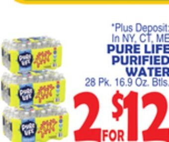 Bravo Supermarkets Pure life purified water offer