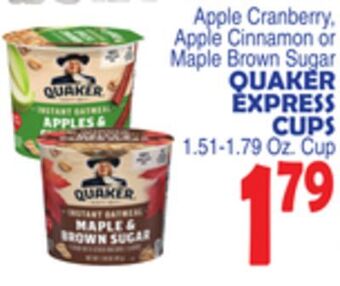 Bravo Supermarkets Quaker express cups offer