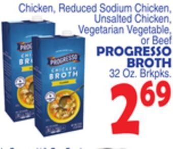 Bravo Supermarkets Progresso broth offer
