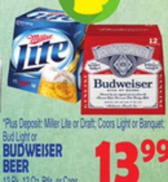 Bravo Supermarkets Budweiser beer offer