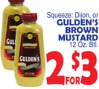 Bravo Supermarkets Gulden's brown mustard offer