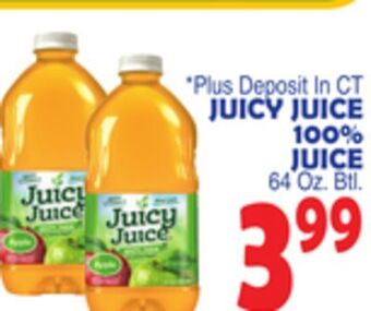 Bravo Supermarkets Juicy juice 100% juice offer