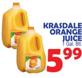 Bravo Supermarkets Krasdale orange juice offer