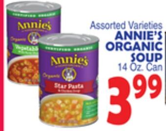 Bravo Supermarkets Annie's organic soup offer