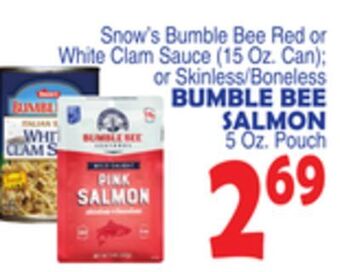 Bravo Supermarkets Bumble bee salmon 5 oz. pouch offer