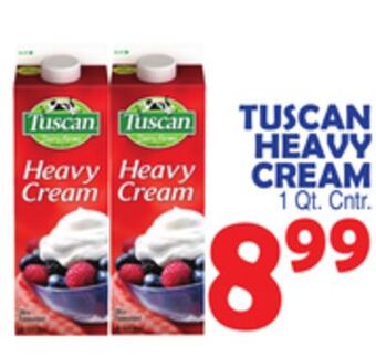 Bravo Supermarkets Tuscan heavy cream offer