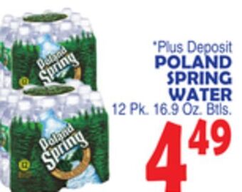 Bravo Supermarkets Poland spring water offer