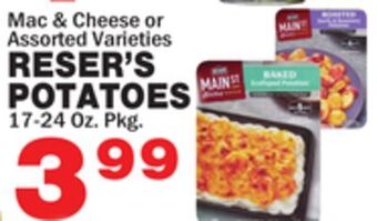 Bravo Supermarkets Reser's potatoes offer