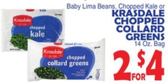 Bravo Supermarkets Krasdale chopped collard greens offer
